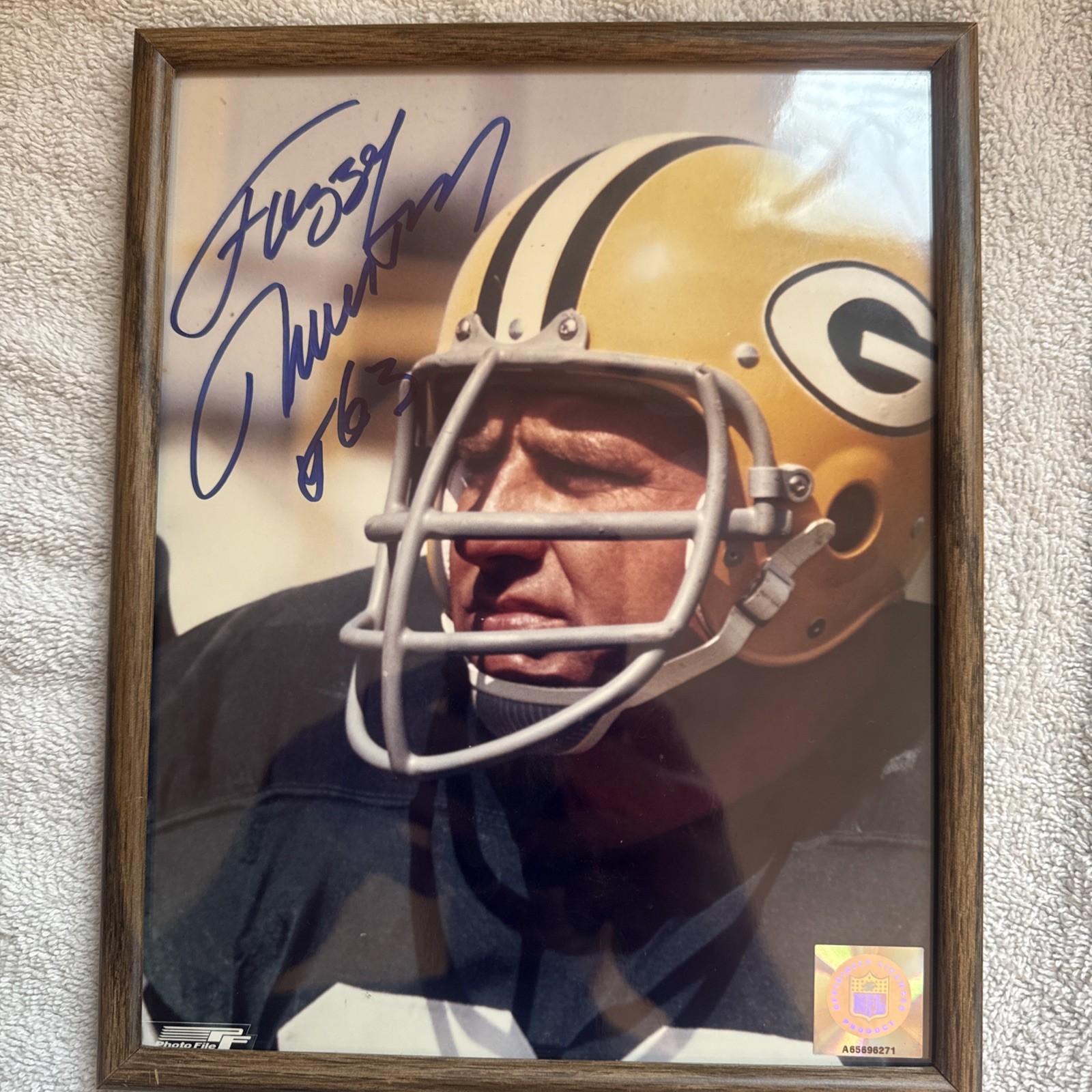 Fuzzy Thurston Signed – Green Bay HOF 100% Money Back Guarantee Of Authenticity