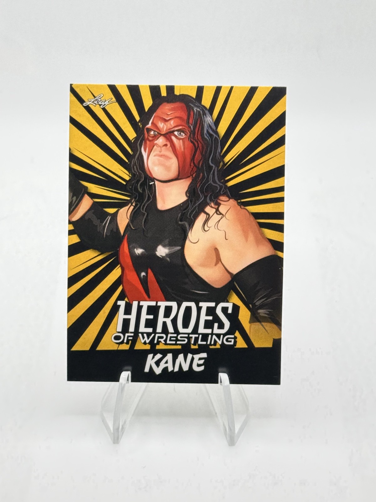 2023 Leaf Heroes of Wrestling Kane WWE #B-6 Gold Variation