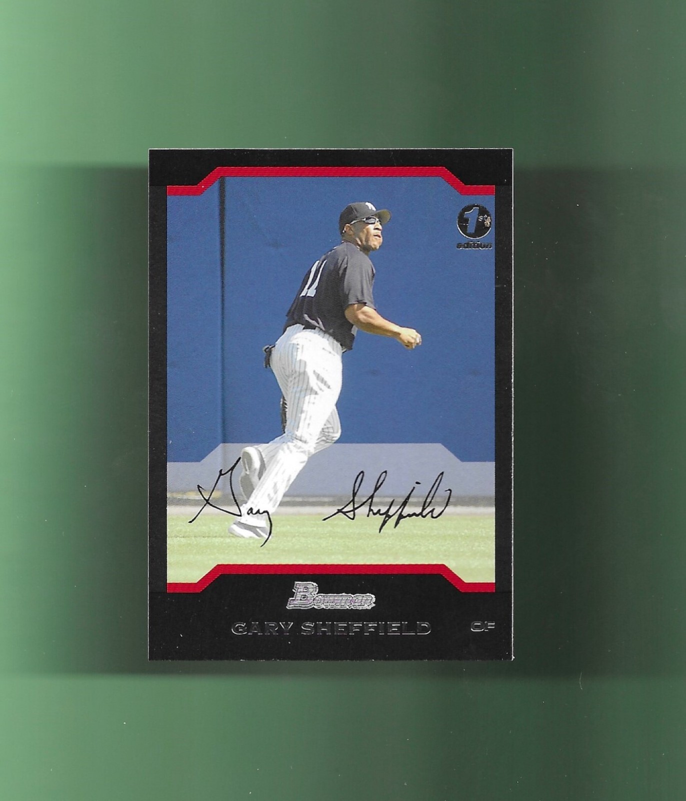 2004 Bowman 1ST EDITION # 24 GARY SHEFFIELD NEW YORK YANKEES SHARP!
