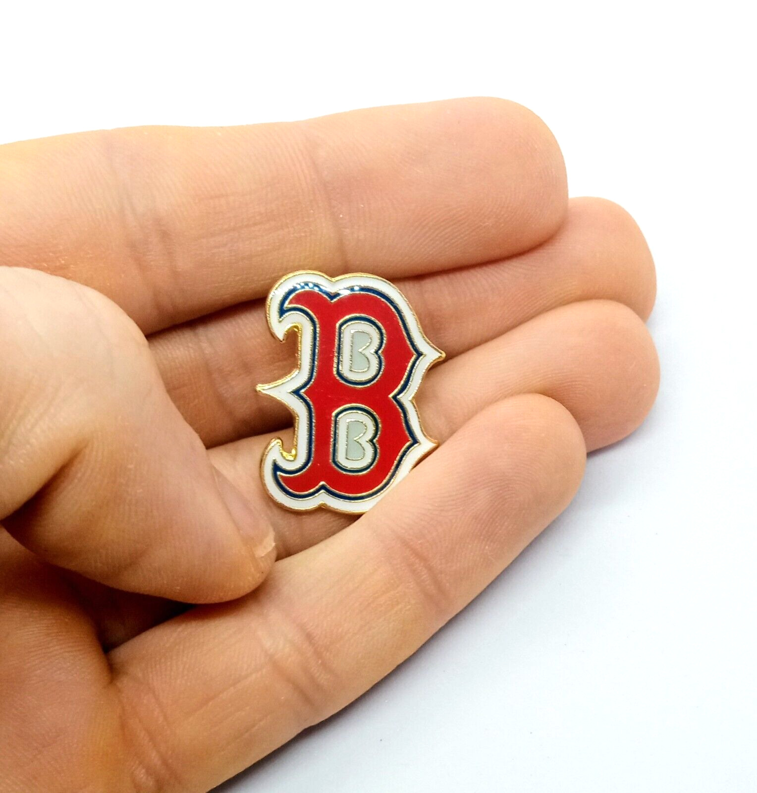 BOSTON RED SOX PIN (“B”) Baseball MLB Team Gift Enamel Hat Backpack Lapel Brooch