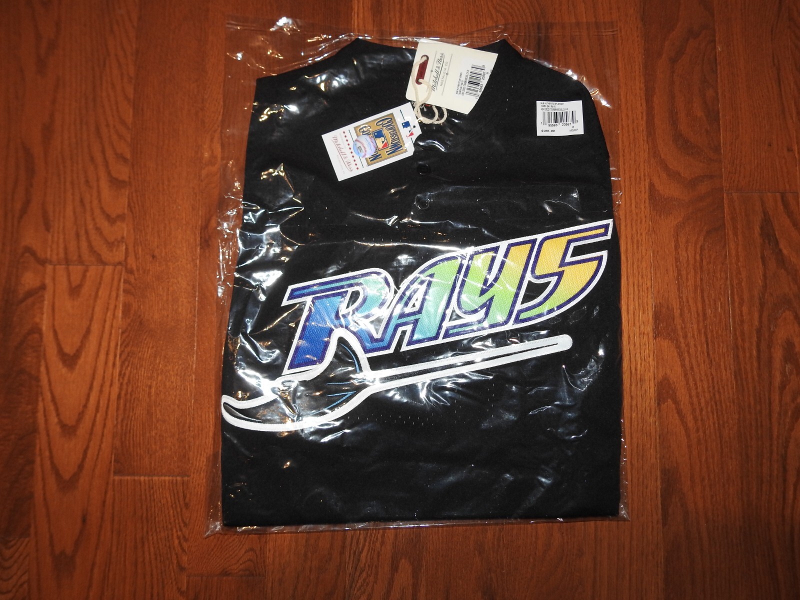 MLB Mitchell & Ness Tampa Bay Devil Rays #12 Baseball Jersey New Mens XL $100