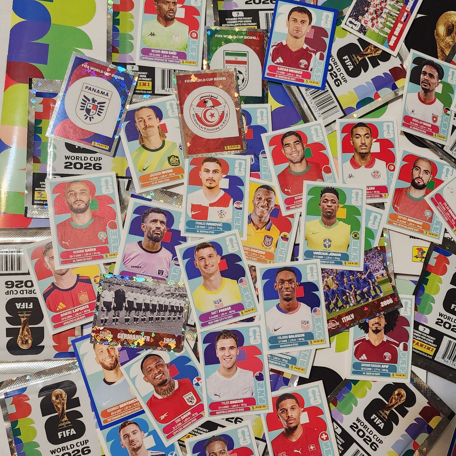 USA EDITION Panini FIFA World Cup 2026 Stickers Group J, K, L