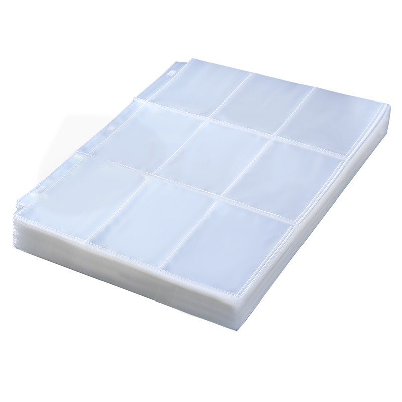 Trading Card Album Binder Protector Page Sleeves 18 Pocket x 120 Sheets Baseball