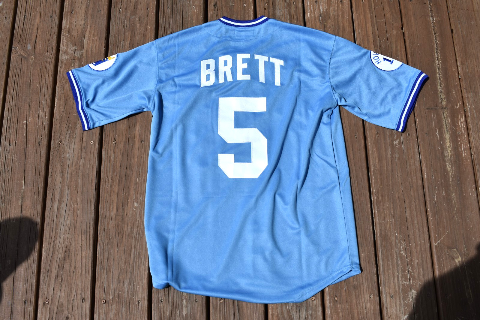 New! George Brett Kansas City Royals Baby-Blue Baseball Jersey Men’s XXL