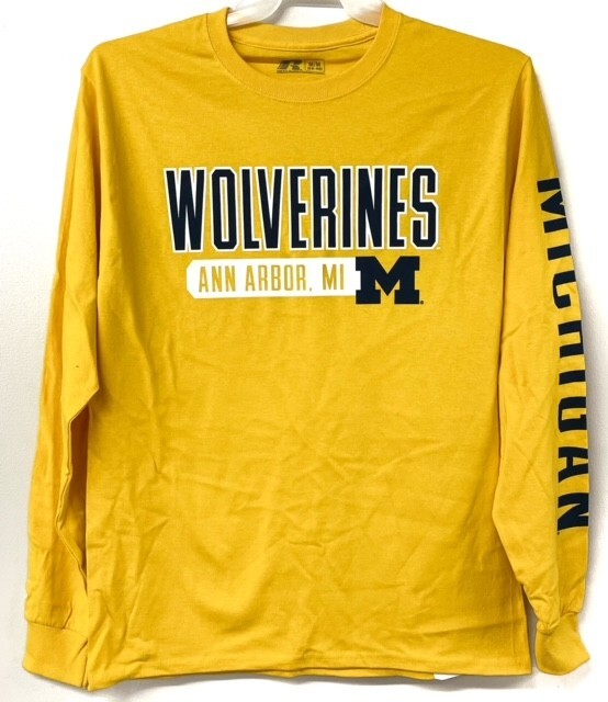 Michigan Wolverines Men’s Long Sleeve Tee Medium