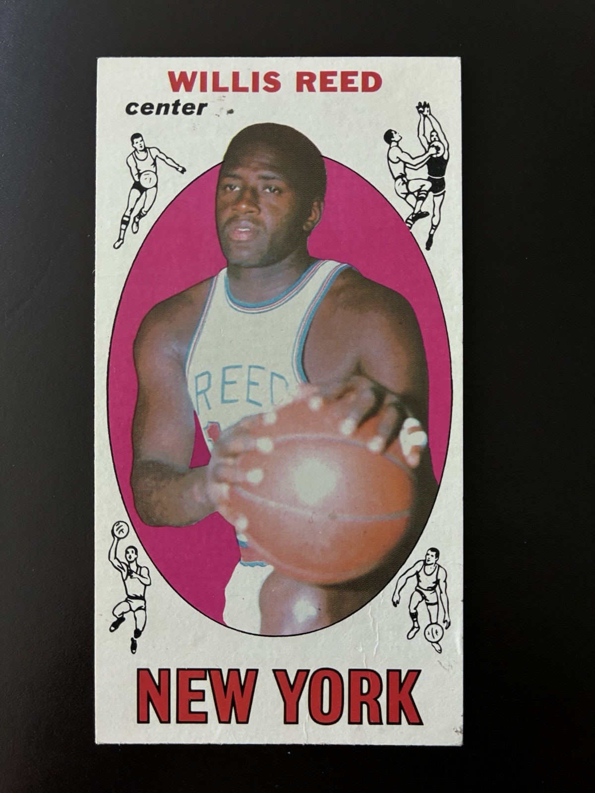 1969-70 Topps WILLIS REED ROOKIE New York Knicks #60 Crease Finals Champions?
