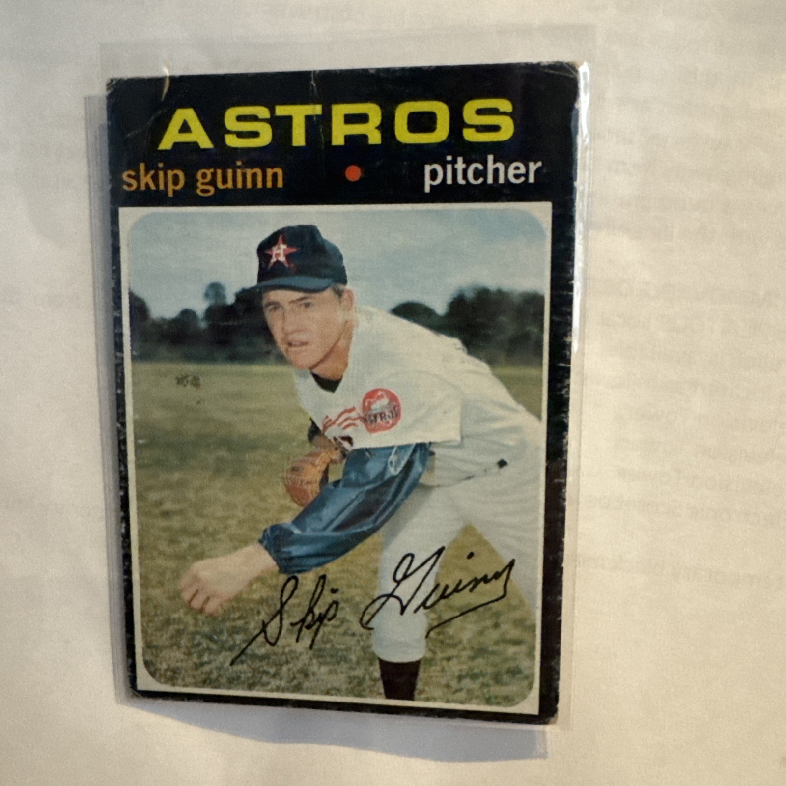 1971 Topps – High # Skip Guinn #741