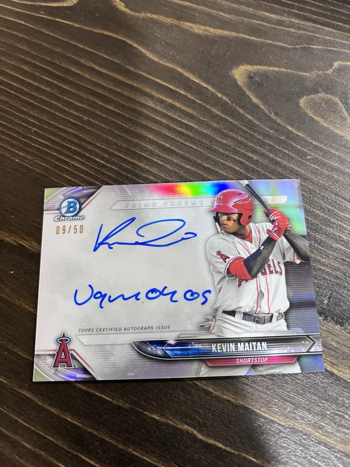 Kevin Maitan 2018 Bowman Chrome Baseball Prime Chrome Signatures /50 #PCS-KM