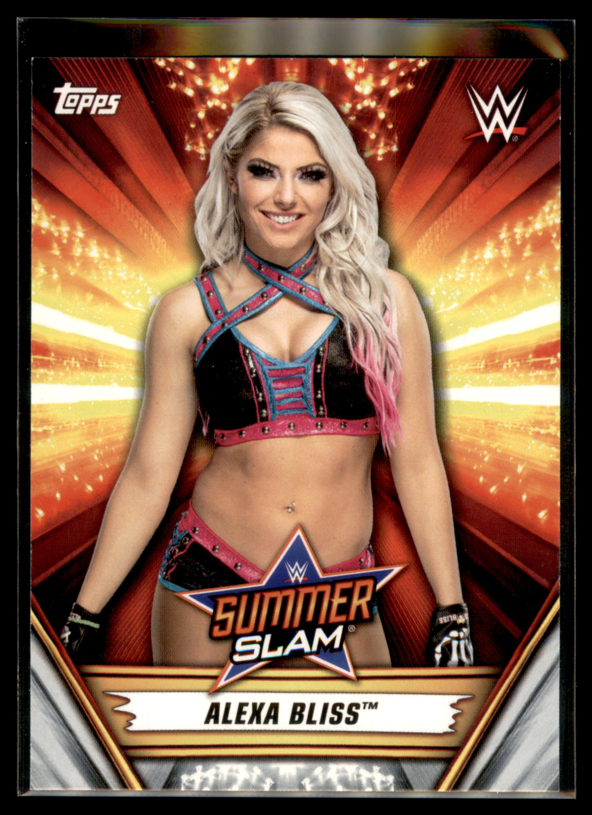 2019 Topps WWE SummerSlam Wrestling Base Set #18 Alexa Bliss – RAW