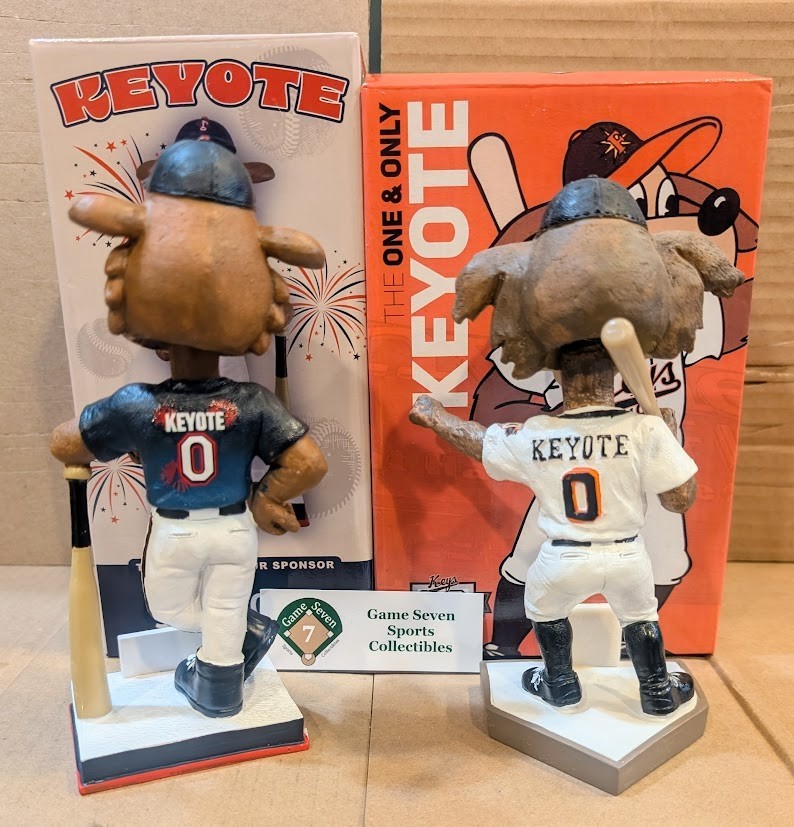 Keyote Frederick Keys Baltimore Orioles Mascot Bobblehead Lot of 2 – 2018 & 2026