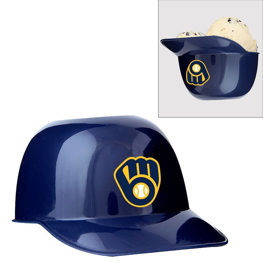 Milwaukee Brewers MLB Baseball 8oz Ice Cream Sundae Helmet Snack Bowl Cup NEW