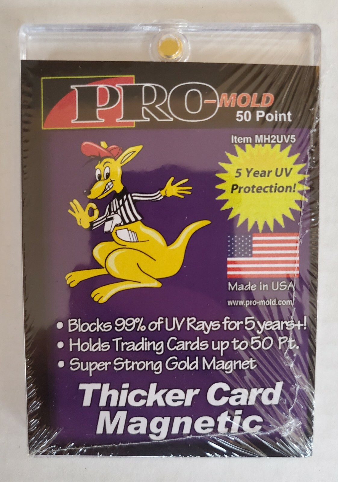 (5-Pack) Pro-Mold Magnetic Card Holders 50pt Thicker Size Thick Cards w/ UV