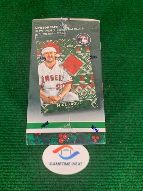 2019 Topps Holiday Mega Box Sealed Baseball Cards Auto Relic