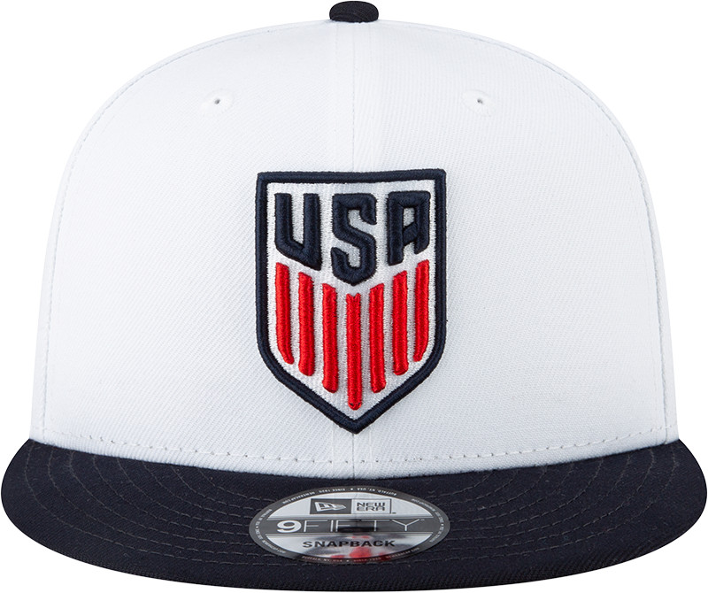 Authentic New Era MLS USA Soccer 9FIFTY Snap-back Hat Cap – White/Navy OEM