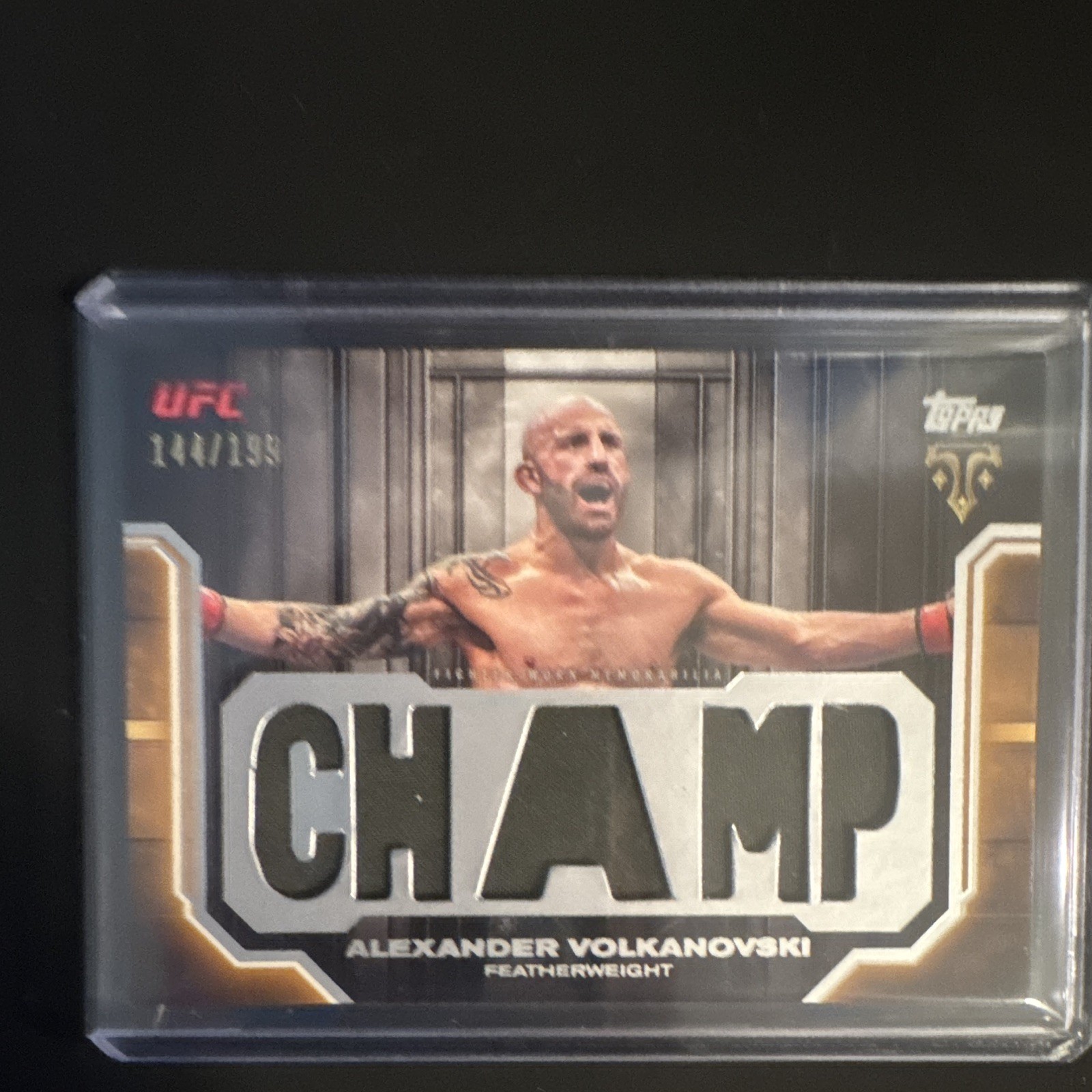 Topps 2026 Knockout UFC Alexander Volkanovski TTR-AV 144/199 triple thread