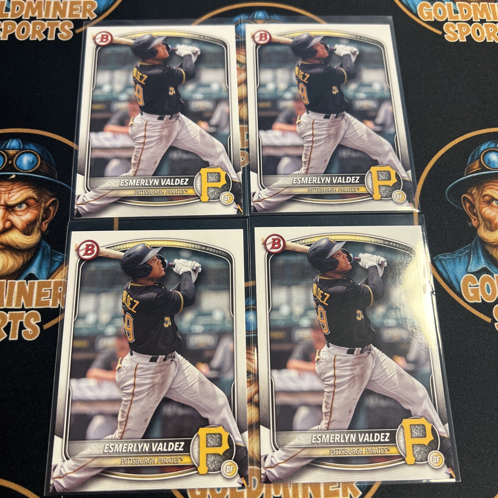 2025 Bowman Draft Esmerlyn Valdez BD-110 4 Card Lot Pirates