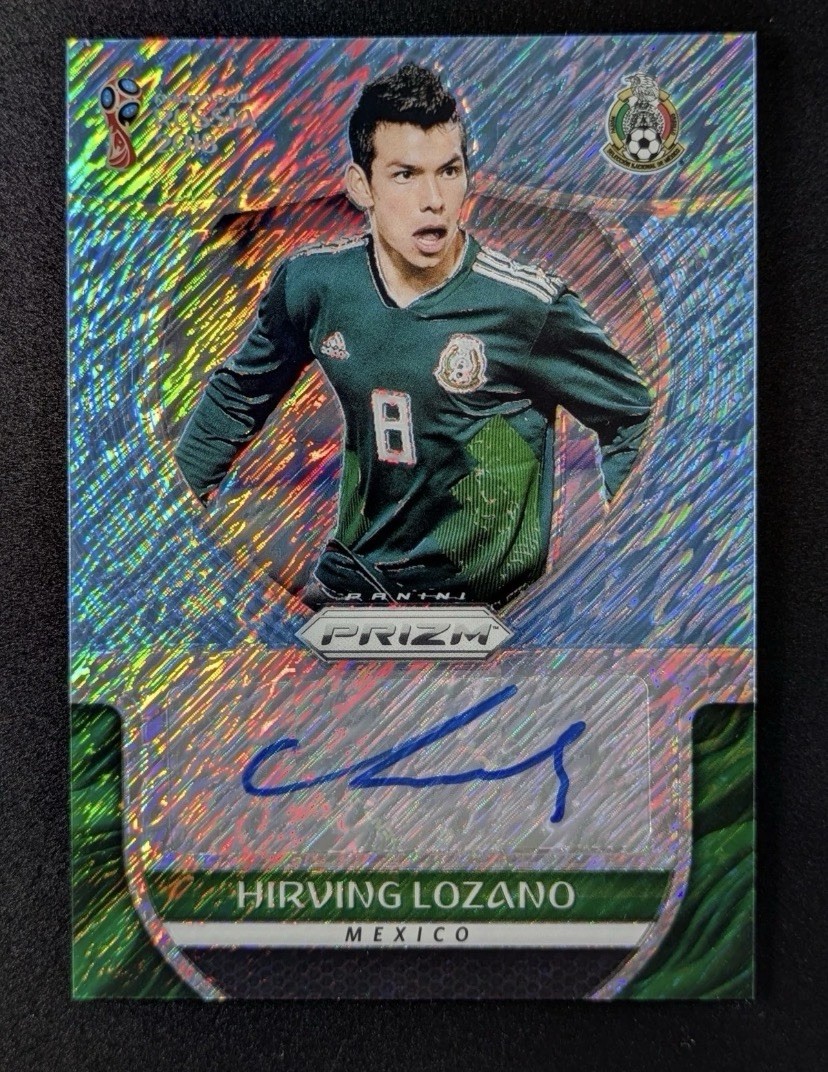 2018 PANINI PRIZM WORLD CUP HIRVING “el chuky ” LOZANO BLUE SHIMMER FOTL SSP