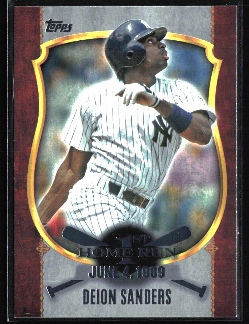 2015 Topps #FHR-40 Deion Sanders First Home Run Silver (Series One)