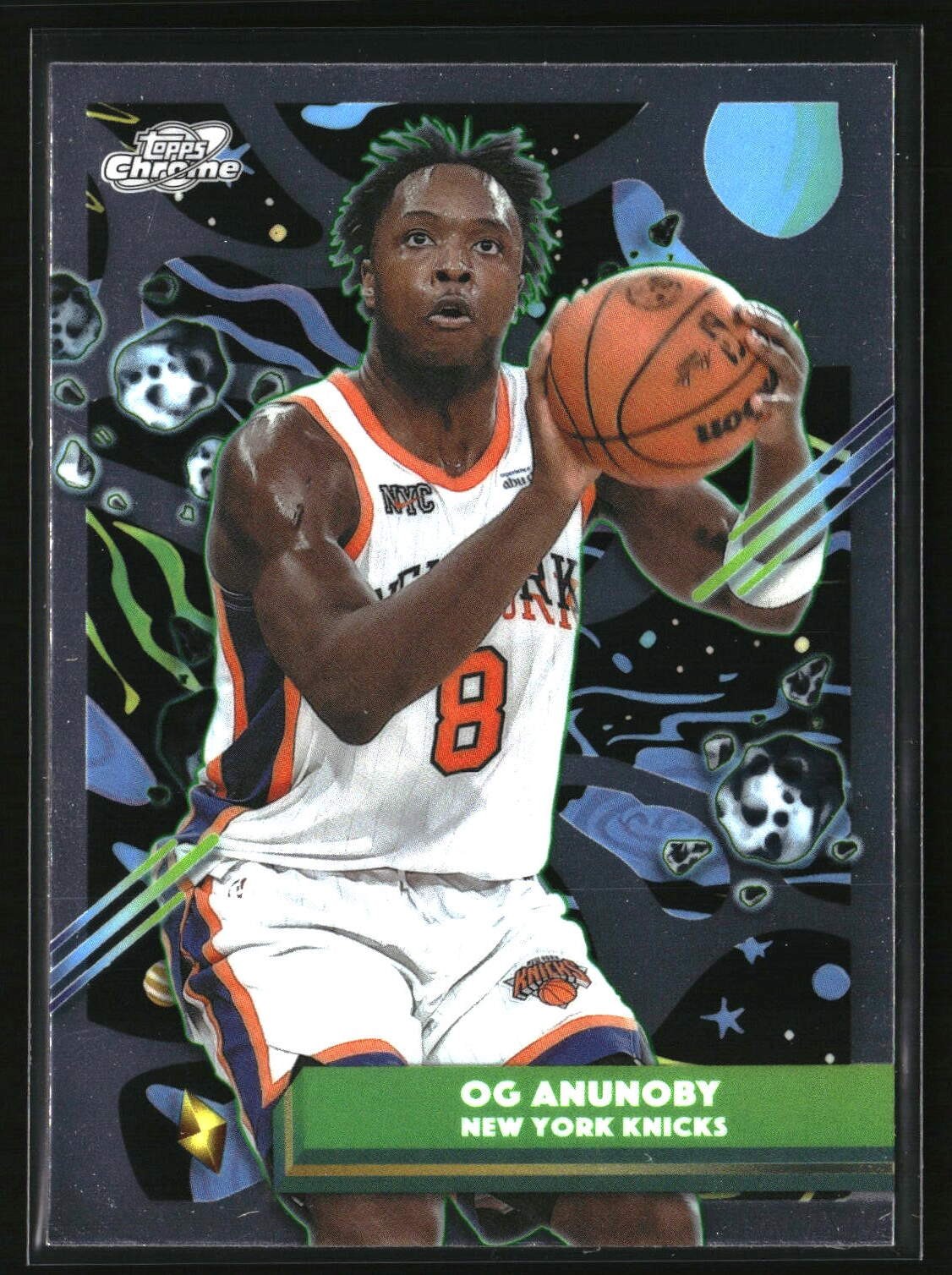 OG Anunoby 2025-26 Topps Chrome Cosmic #36 New York Knicks