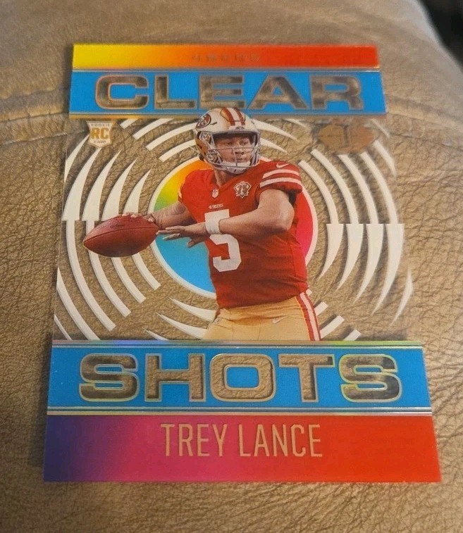 2021 Trey Lance Illusions Clear Shots Rookie Light Blue /299 #CS-18 49ers