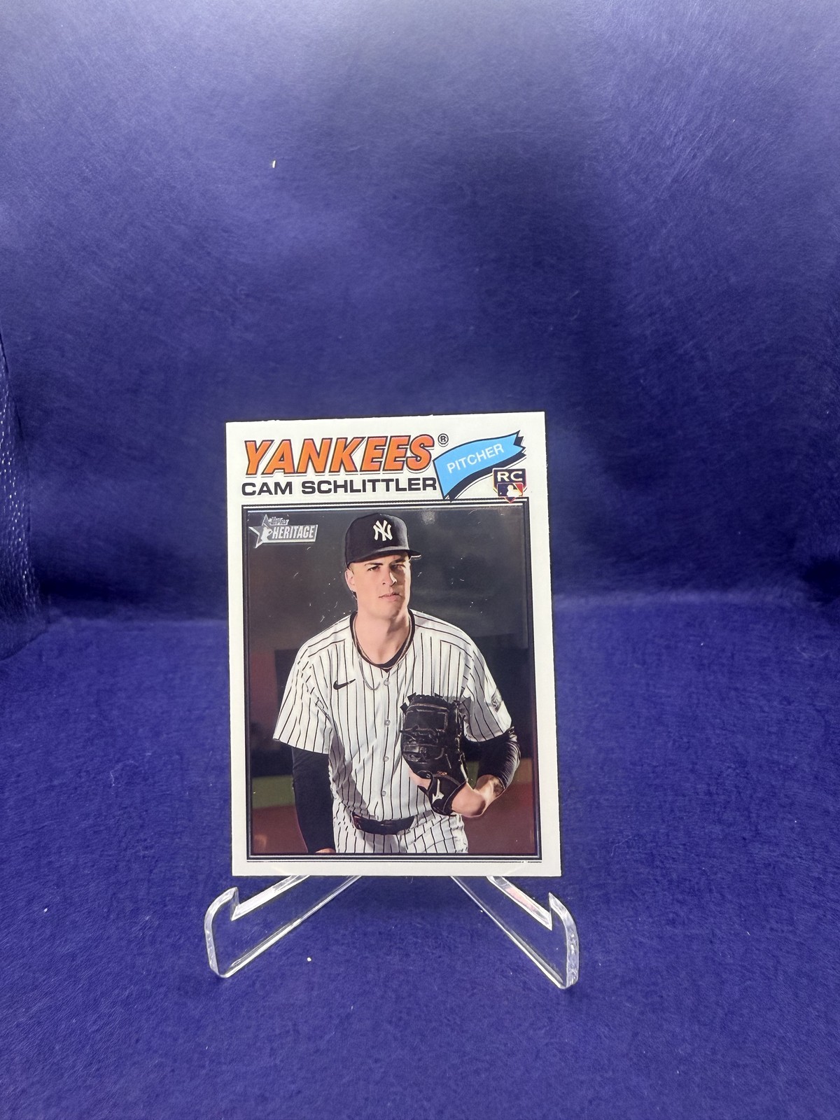 2026 Topps Heritage #222 Cam Schlittler Chrome