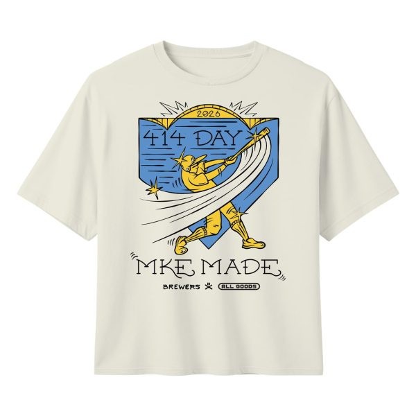 2026 BREWERS 414 Day Artist T-Shirt Size XL SGA NEW Original 4-14-26