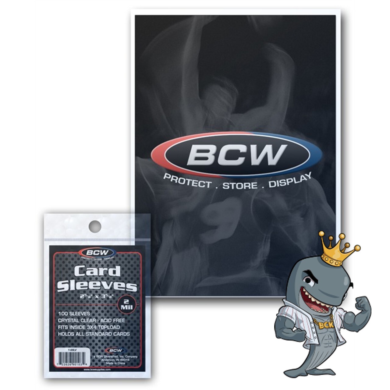 BCW Standard Card Sleeves 100ct Pack (5 Pack Lot-500 Sleeves) FREE SHIP
