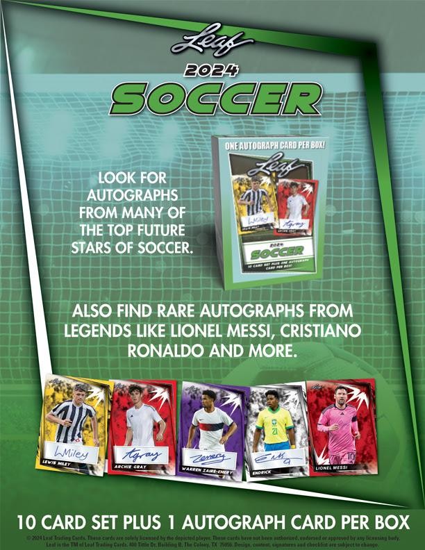 2024 LEAF SOCCER BLASTER 20-BOX CASE