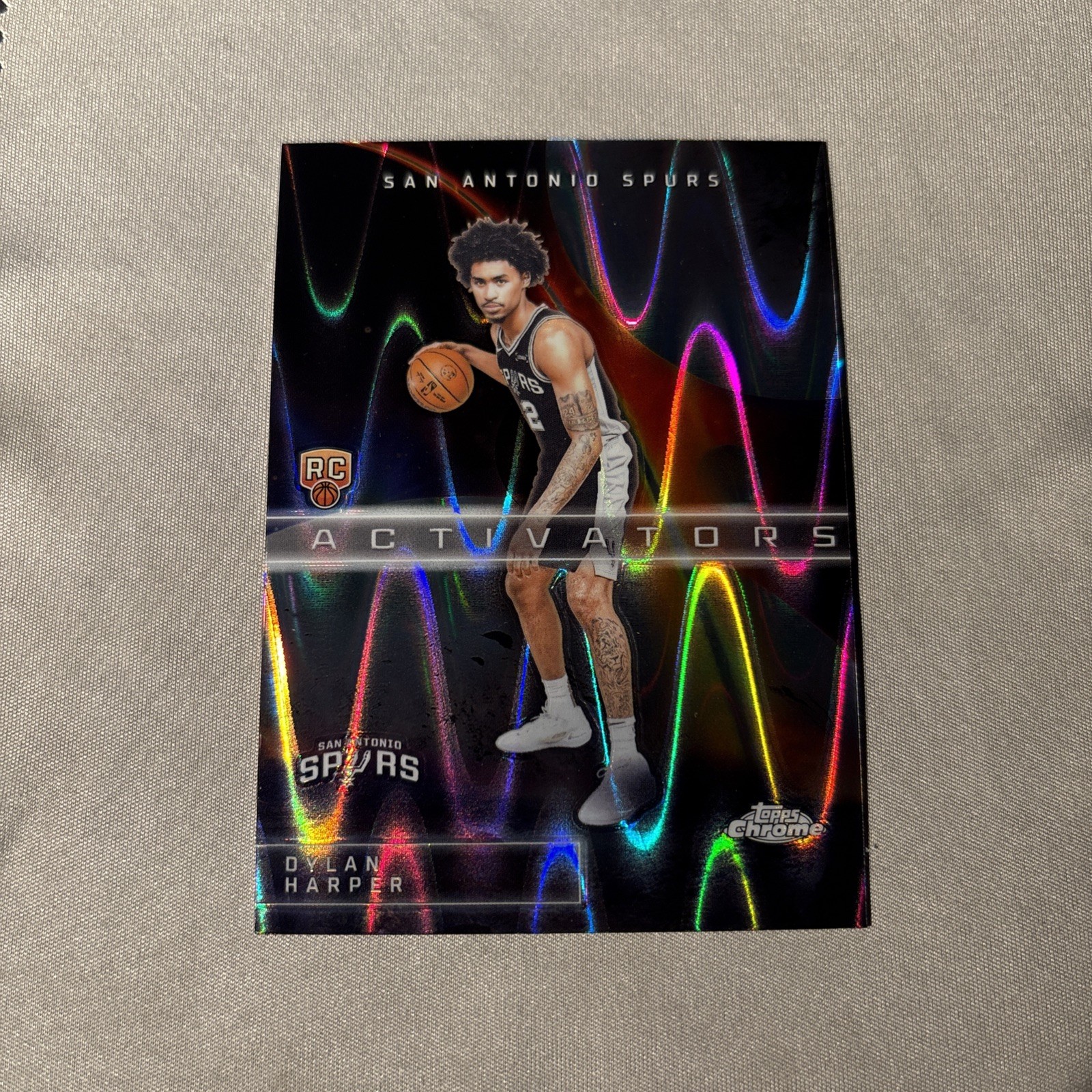 2025-26 Topps Chrome Activators RayWave Dylan Harper Rookie RC #AC-12 Spurs