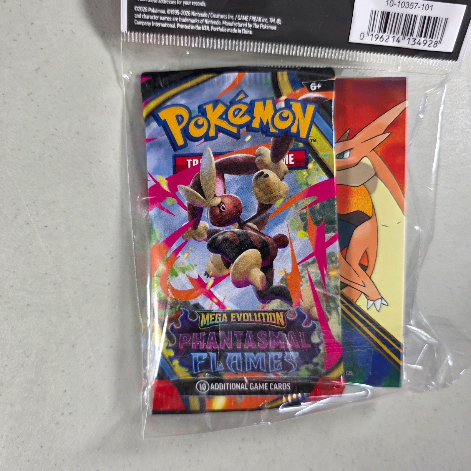 Pokemon Mini Portfolio 1 Mega Evolution Phantasmal Flames Booster Pack Q1 2026