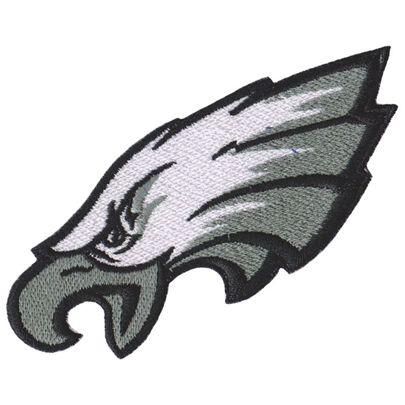 Wholesale Philadelphia Eagles Logo Size 4.5 in x 1.8 in Sew Iron on Patch DIY