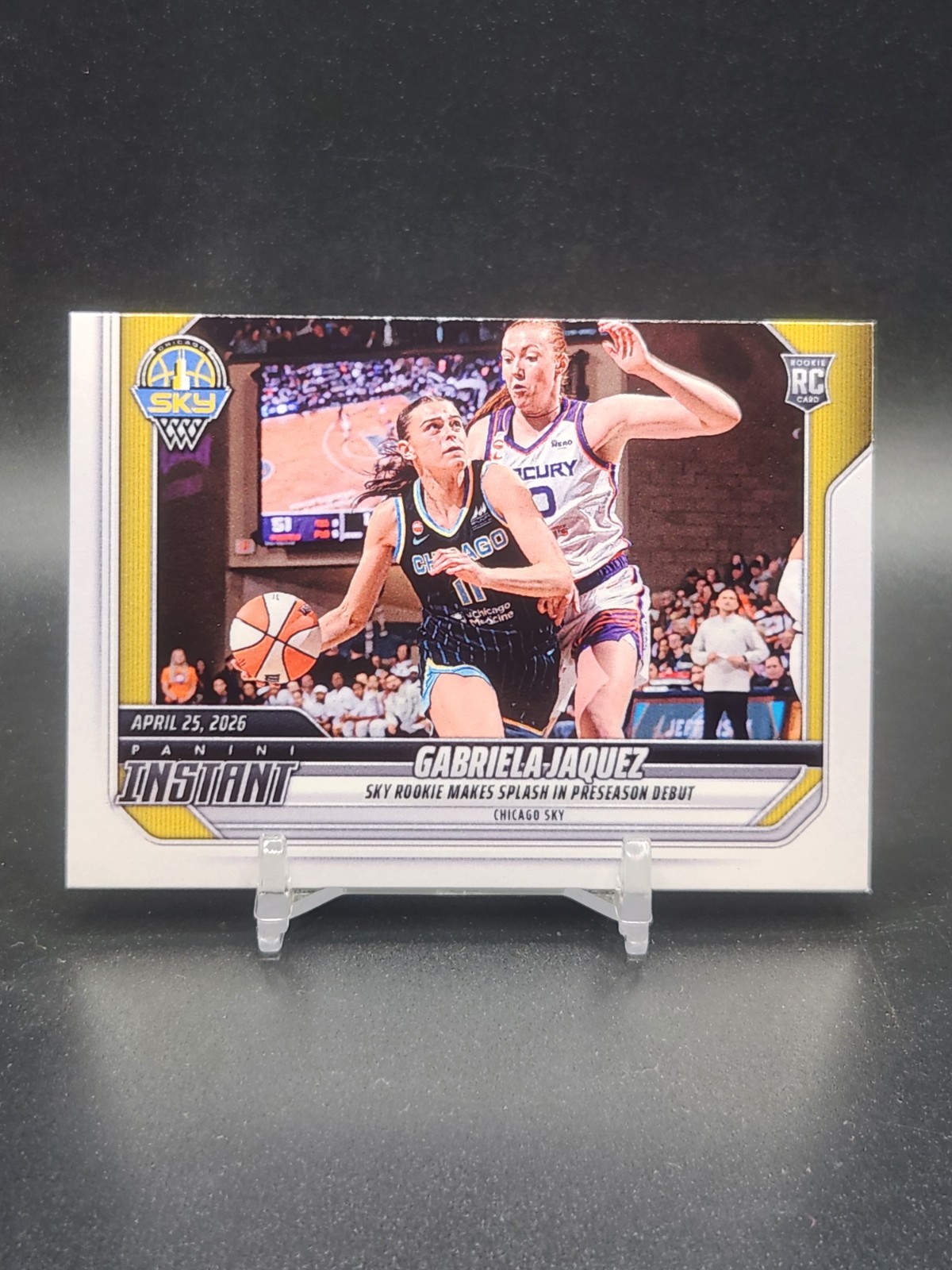 2026 PANINI INSTANT WNBA #4 GABRIELA JAQUEZ – PRINT RUN 218! – ROOKIE CARD RC!