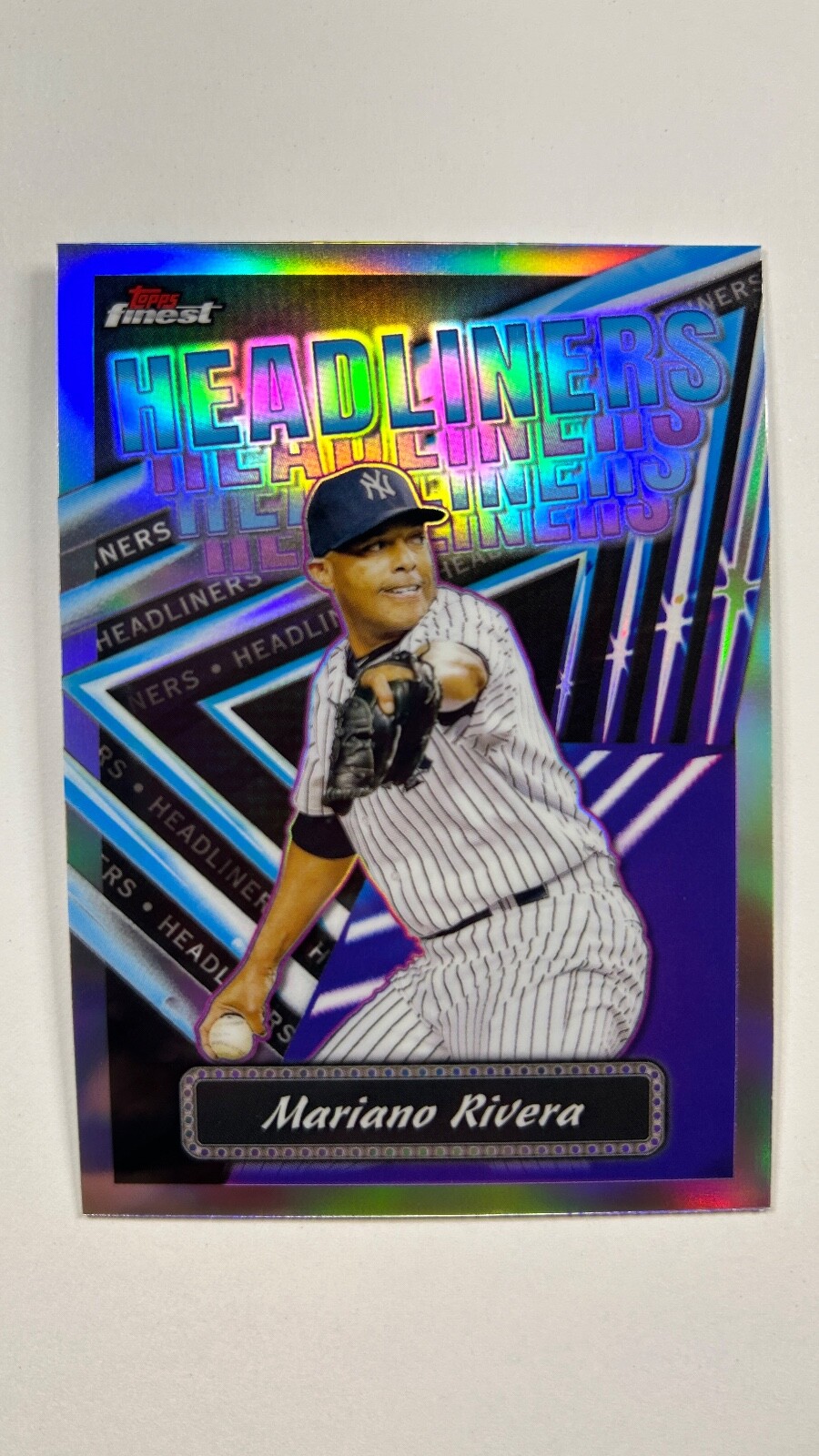 Mariano Rivera 2023 Topps Finest Headliners #FH-9 Refractor Insert Yankees