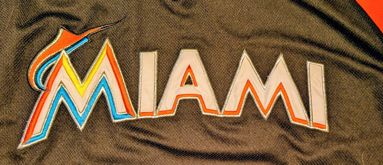 Authentic Miami Marlins Stitches MLB Baseball Jersey XL Stitched Lettering