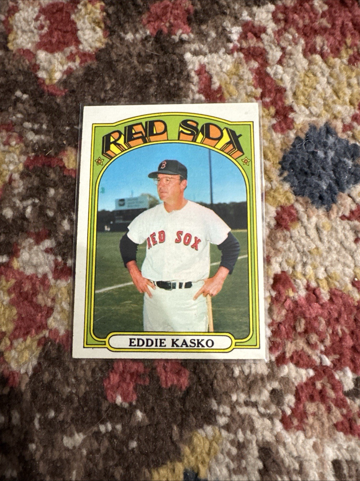 1972 TOPPS # 218 EDDIE KASKO BASEBALL CARD