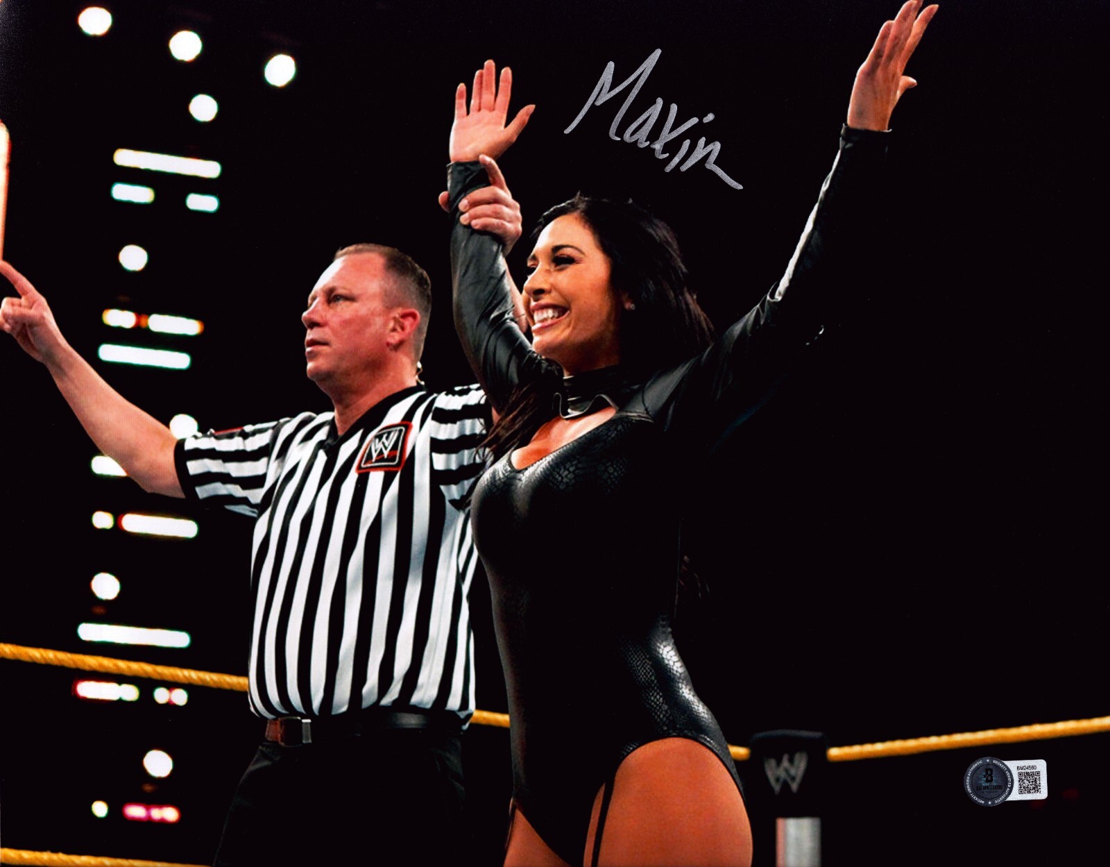 Maxine Signed 11×14 Photo BAS COA FCW Catrina Lucha Underground Karlee Perez 560
