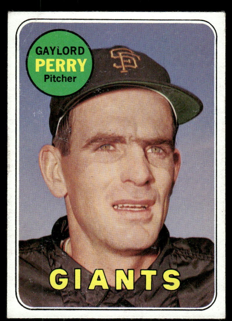 1969 Topps #485A Gaylord Perry – GOOD