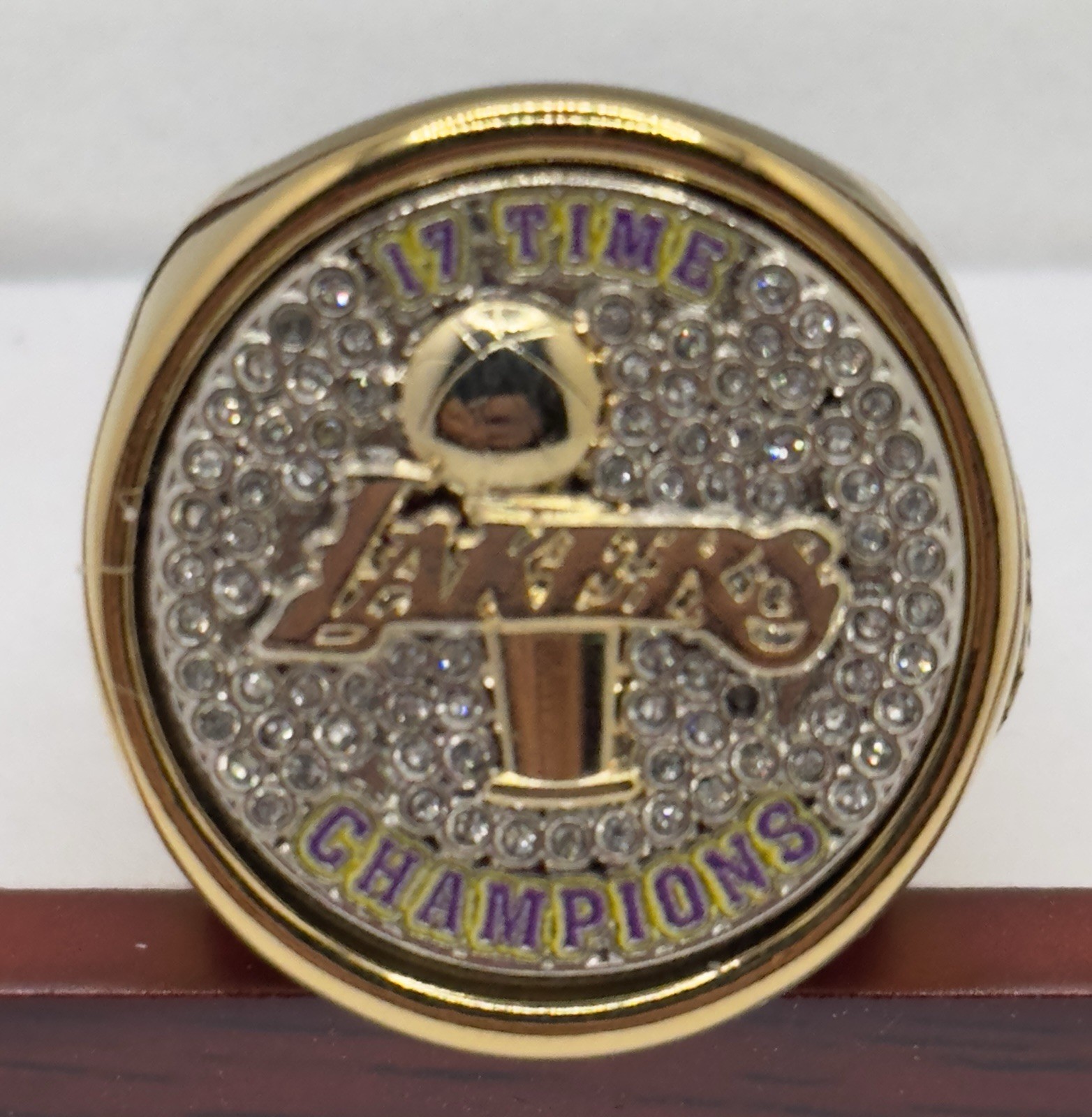 The LA LAKERS deCAPitator ring bottle cap and can tab opener!