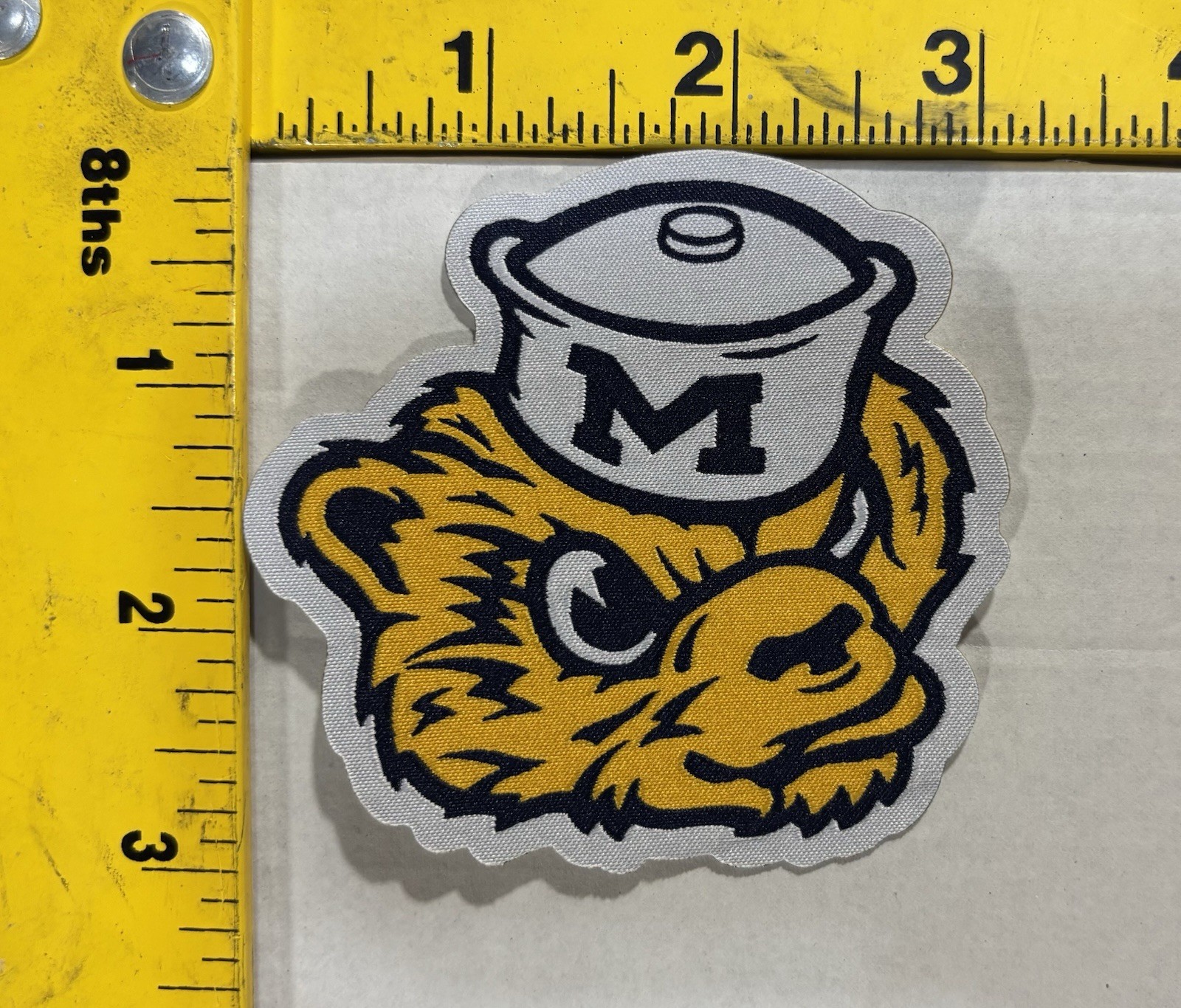Michigan Wolverine Woven Iron-On Patch – Big Discount On 5 Or More. Go Blue