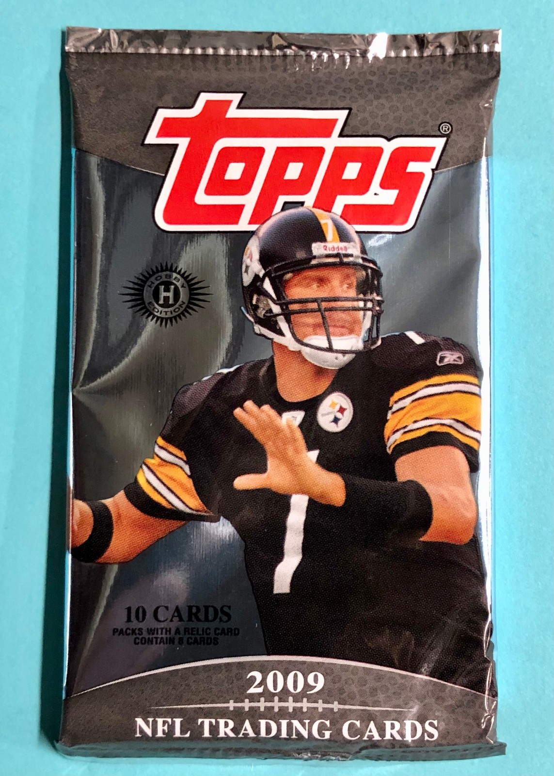 2009 Topps NFL Football ~ 10 Hobby Trading Cards ~ Sealed Pack