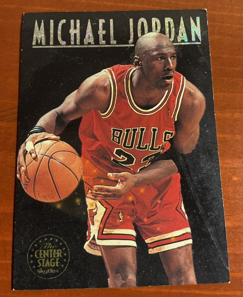 1993-94 Skybox Premium – The Center Stage Michael Jordan #CS1 VGEX Creases