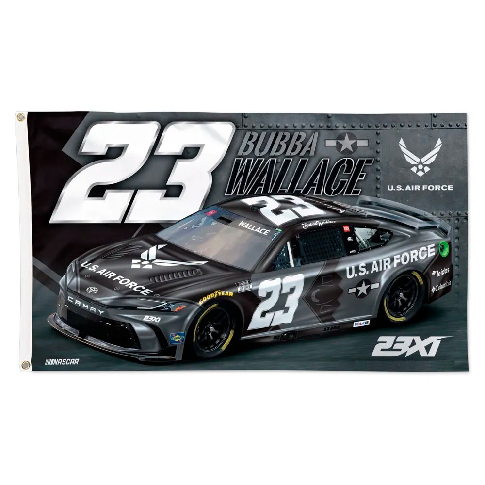 Bubba Wallace #23 Force Nascar Car Racing 3×5 FT Flag Wall Decore Banner