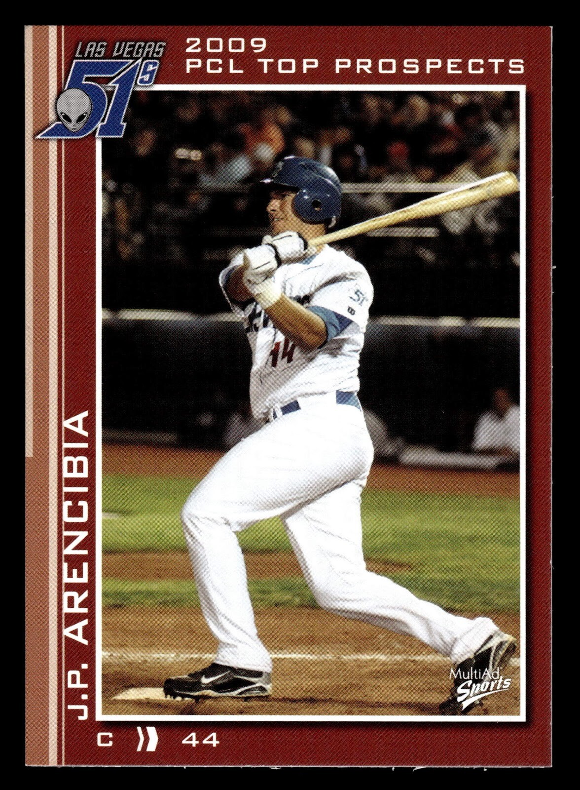 2009 MultiAd Pacific Coast League Top Prospects PCL AAA #11 J.P. Arencibia