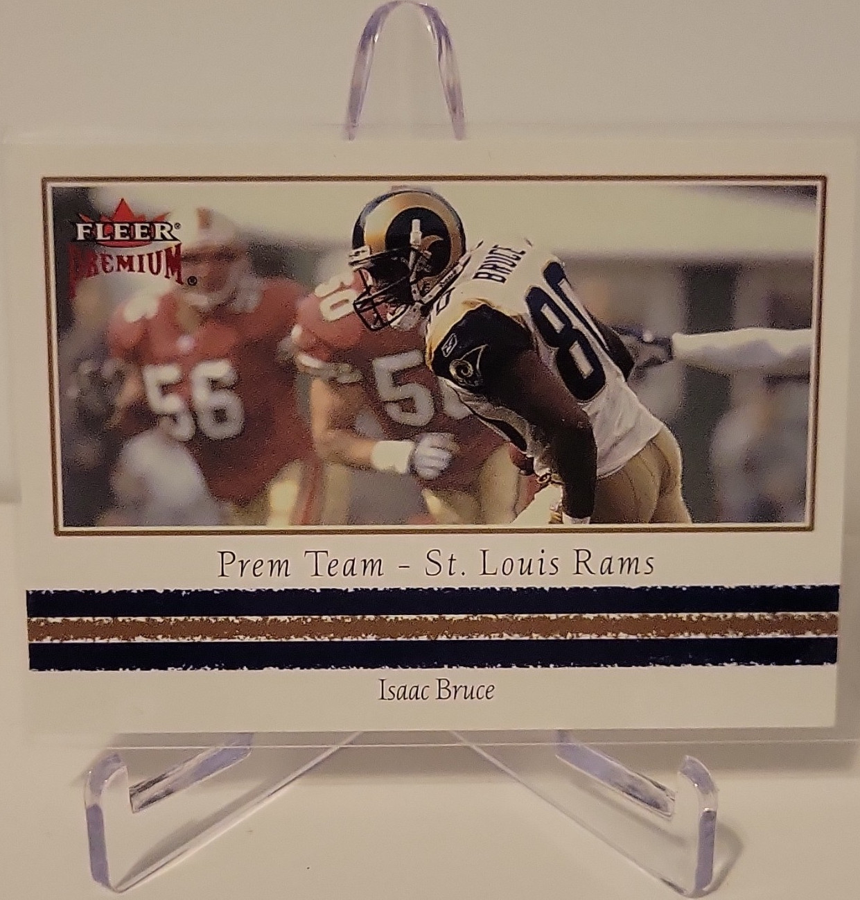2002 Fleer Premium Prem Team Isaac Bruce Serial #/500 #24PT St. Louis Rams NFL