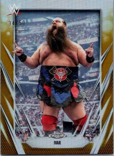 2026 Topps Chrome WWE #111 Ivar Gold Refractor #/50