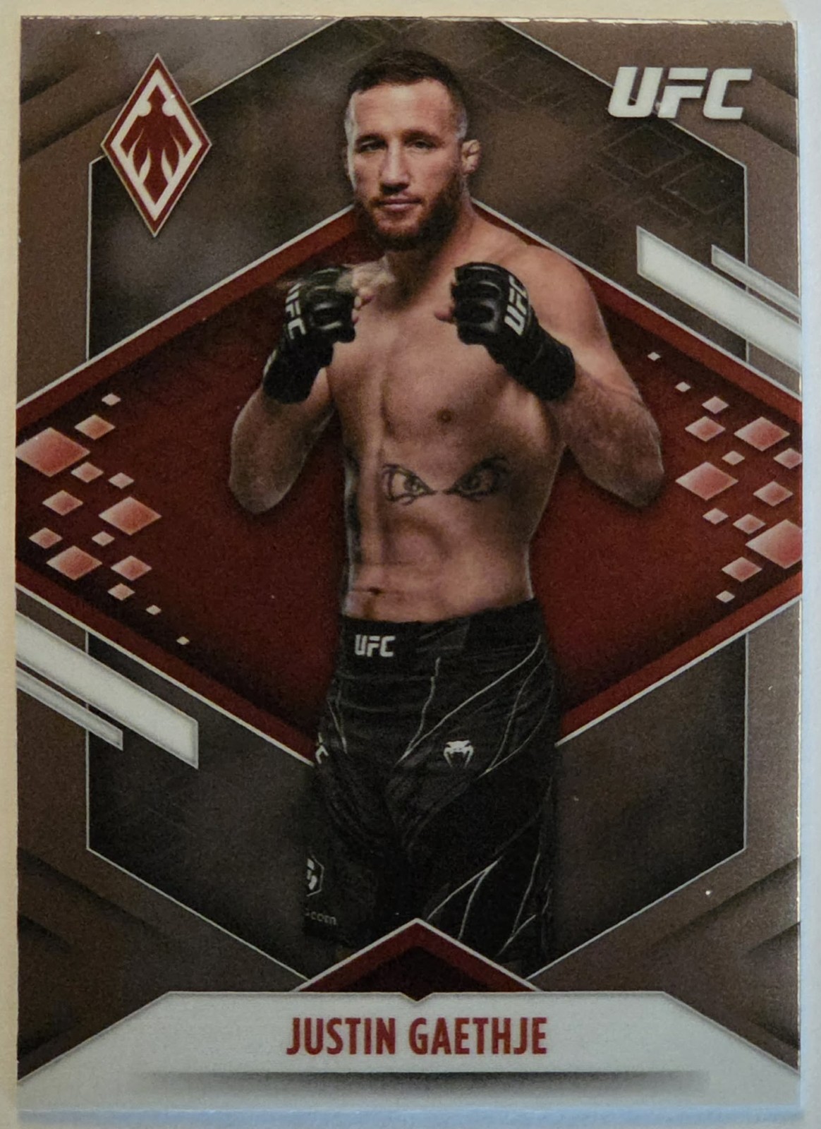2022 PANINI PHOENIX UFC PRIZM JUSTIN GAETHJE SSP #308 Silver
