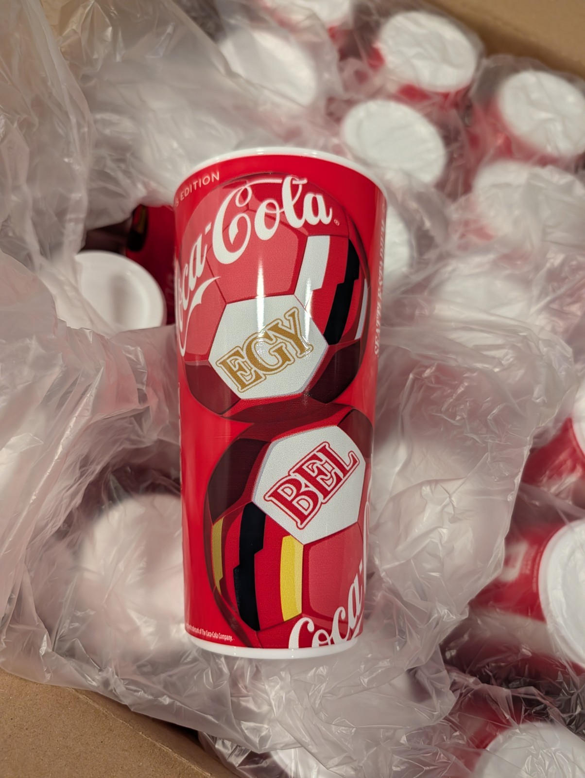 FIFA World Cup 2026 Coca Cola Belgium Vs Egypt Collectors Edition Reusable Cup