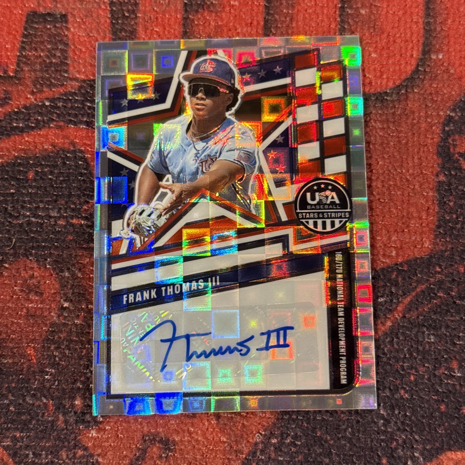 2026 Panini Stars & Stripes USA Prism FRANK THOMAS III Pandora Auto /100