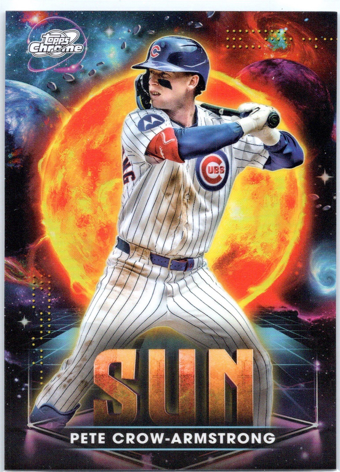 2025 Topps Cosmic Chrome Pete Crow-Armstrong Planetary Pursuit SUN SSP #PPS-9 ☀️