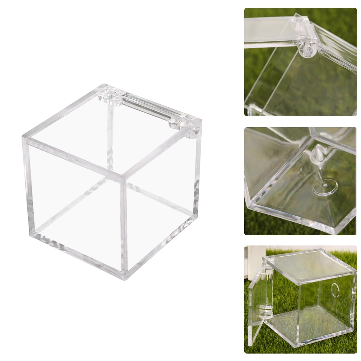 1 PC Golf Ball Display Case, UV Protected Golf Ball Display Cube, Acrylic Case